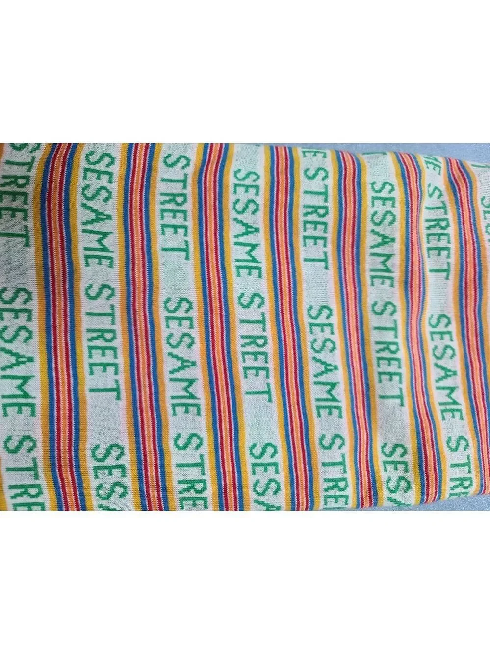 Sesame Street DIY Fabric 60x40 White Green